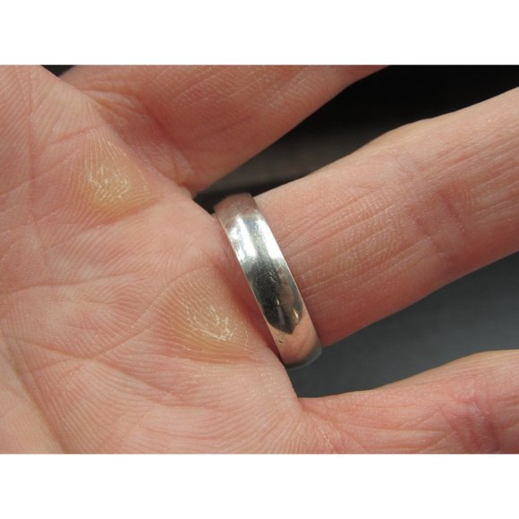 Size 8.75 Sterling Silver Linda Name Band Ring Vintage Statement Engagement - Picture 3 of 6